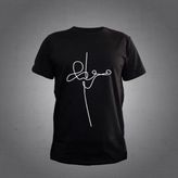 Herşey Nota Keman Siyah Tshirt - L