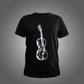 Herşey Nota Keman Siyah Tshirt - XS
