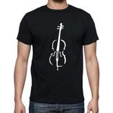 Herşey Nota Keman Unisex Tshirt - Siyah