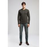 Hevasa Erkek Patlı Sweatshirt Haki - XL