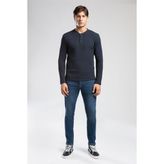Hevasa Erkek Patlı Sweatshirt Lacivert - 2XL