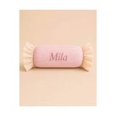 Hey Little Dear Kişiye Özel İsim Nakışlı Classic Pembe Şeker Yastık