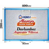 Hgnm E-Trading 40×28 Davlumbaz Yağ Filtresi 400x280mm Aspiratör Davlumbaz Aralığı Yağ Filtresi Mutfak Aspiratör Havalandırma Alüminyum E2 - Aspiratör & Davlumbaz