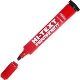 Hi-text Kesik Uçlu Kırmızı Permanent Marker