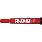 Hi-Text Permanent 830PC Kırmızı Kesik Uç Markör