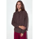 Hiccup BDART Oversize Puantiyeli Krep Gömlek