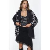 Hiccup Kadınlar Msn Oversize Krep Blazer Ceket Siyah