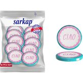 Hijyenik Paketli 10 Adet Kavanoz Kapağı Dolce Vita Desenler 82 mm - Ciao Pembe