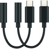 Hiltech Samsung, Android iPad ve MacBook Usb-C 3.5mm Kulaklık Dönüştürücü - Siyah