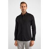 Hipatu Süvari Slim Pamuklu Twill Gömlek - Siyah