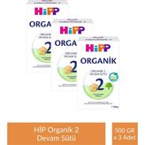 Hipp 2 Organik Devam Sütü 500 gr x 3 Adet - Hediyesiz