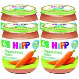 Hipp 4+ Ay 4x125 gr Organik Havuç Püresi Kavanoz Maması