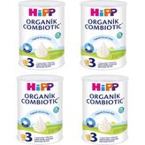 Hipp Organik Combiotic Biberon Maması 350 gr 1 Yaşından İtibaren Sütlü 4 Adet