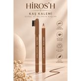 HİROS'H Microblading Etkili Kaş Kalemi Orjinal Boy Fırça Başlıklı Camel