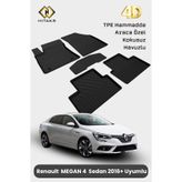 Hitaks Renault Megane 4 Sedan 2016 Sonrası Uyumlu Araca Özel 4D Havuzlu Paspas