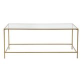 Hitit Dekorasyon Flores Gold Metal Orta Sehpa