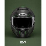 Hjc C10 Kask Aspa MC4SF - Yeşil-Siyah