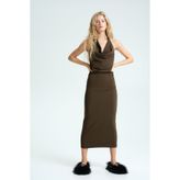 H&M Drapeli Halter Yaka Elbise