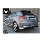 Hm Fiberglas Audi A3 8p 2kapı Coupe Arka Tampon Eki