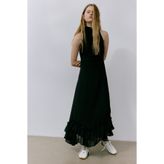 H&M Fırfırlı Maksi Elbise