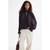 H&M Kabarık Kollu Şifon Bluz