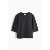 H&M Pamuklu ve Kısa Kollu Sweatshirt