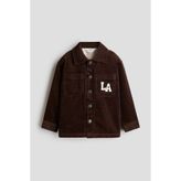 H&M Pelüş Astarlı Fitilli Kadife Overshirt Gömlek