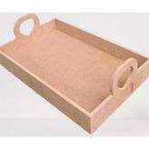 Hobi Erc 90367 Model Tepsi Kalp Kulplu Ahşap Mdf Ham El Yapım