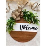 HOBİ55 Kapı Süsü - Dış Kapı Süsü Welcome - Kapı Önü Aksesuarı Syh.