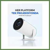 Hobibahçem HY300 Mini Projeksiyon 4K Destekli ? Android WiFi Bluetooth HB006