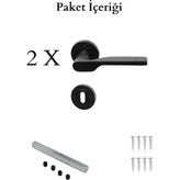 Hobidabi Eda Yuvarlak Rozetli Kapı Kolu - Oda