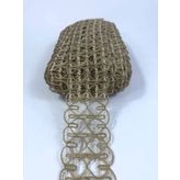Hobigram Hasır Krem İp Detaylı Dekoratif Şerit