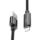 Hoco U125 1.2M Benefit Lightning Siyah Şarj Data Kablosu
