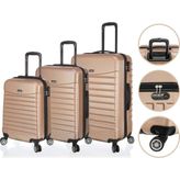 Holiday 3lu Valiz Set - Altın