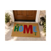 Home Kaymaz Taban Kapı Önü Paspası, Bej, 40X60 Cm