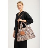 Home Store Pofidik Dikişli Çanta - Leopar