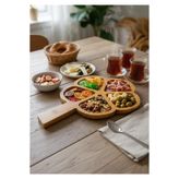 Hometarz Yonca Bambu Sunumluk Tabak - 23 CM