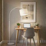 Homing Lewis Beyaz Kavisli Modern Lambader