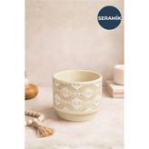 HOMİNG Porta Modern Seramik Vazo Çiçeklik Saksı