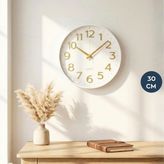Homing Quin Beyaz Modern Duvar Saati 242530
