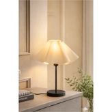 HOMİNG Viora Modern Abajur Ekru Kumaş
