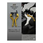 Honda PCX 125 / 150 Uyumlu Katlanır Ayarlı Spor Fren Maneti Takımı (Sağ - Sol Ön Arka) GOLD -R&N STORE
