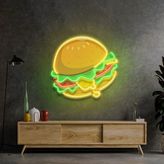 Honey Concept Cheeseburger Neon LED