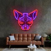 Honey Concept Sphynx Kedi Neon LED