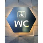 Honeycomb Serisi Işıklı WC Yönlendirme Tabelası