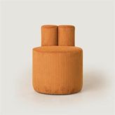 Hoom Concept Minotti Fitilli Kadife Berjer Turuncu