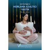 Horlama Azaltıcı Yastık - Horlama Önleyici Ortopedik Visco Yastık Yeşil 55x40x12/10, Pembe