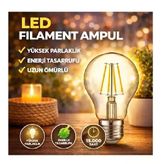 Horoz Flament Globe 8W Led Ampul B