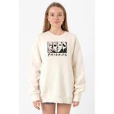 Horror Character Friends Ekru Kadın 2ip Sweatshirt