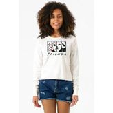 Horror Character Friends Ekstra Uzunkol Sweatshirt Ekru